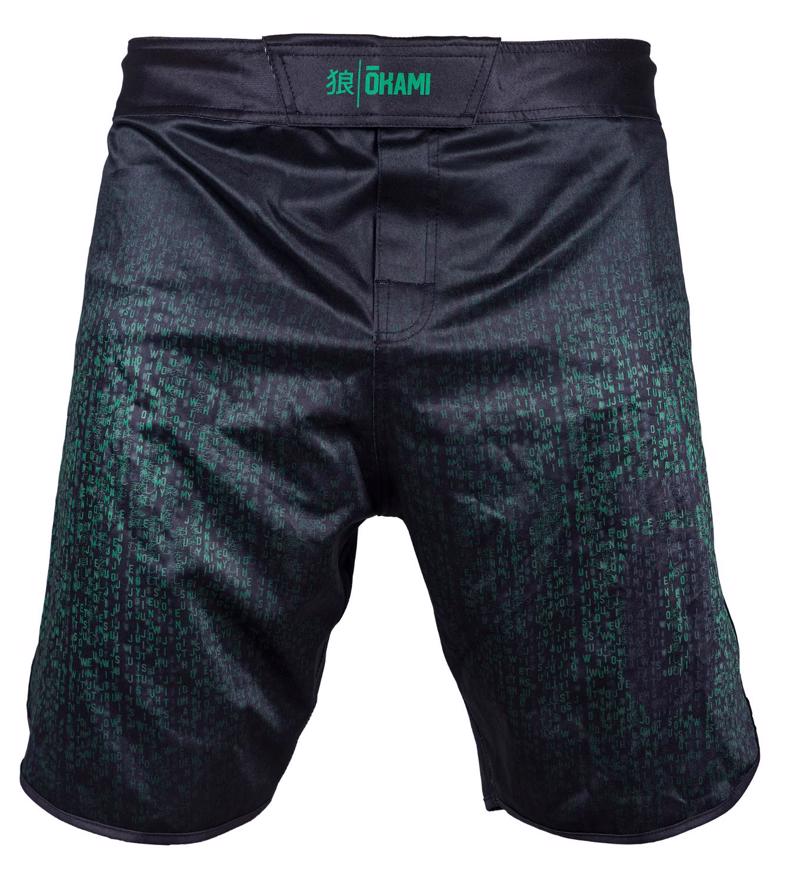 Okami code Fightshorts -black